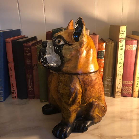 Vintage Comoy’s of London Ceramic Bulldog Jar - Picture 3 of 8